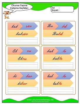 B sesi Çalışma Sayfaları